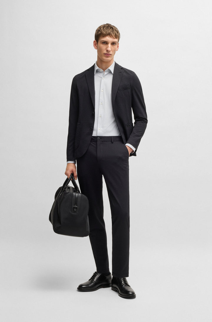 BOSS Formal Shirts Slim Fit in synthetic - P-HANK-KENT-C1-222 10248733 01-50533395- Concorde Fashion#color_grey-029