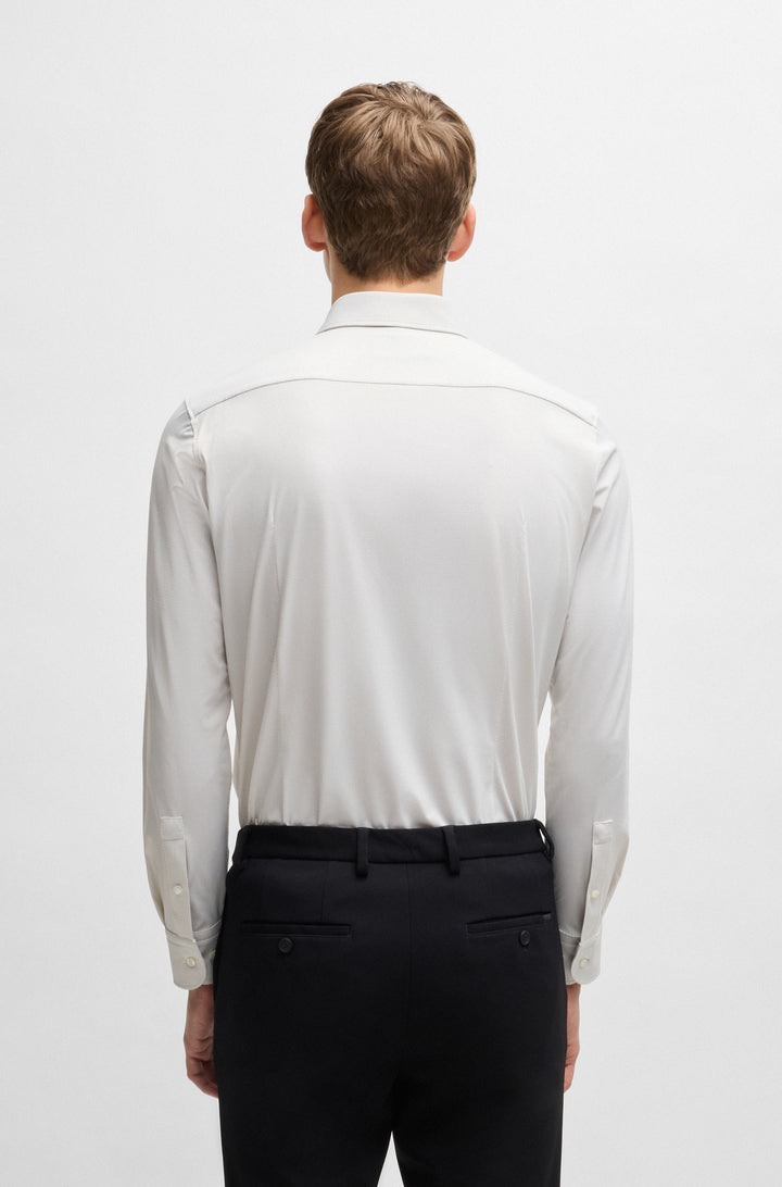 BOSS Formal Shirts Slim Fit in synthetic - P-HANK-KENT-C1-222 10248733 01-50533395- Concorde Fashion#color_beige-275