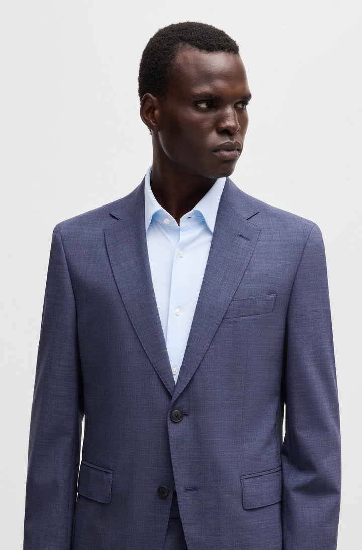 BOSS Formal Shirts Slim Fit in synthetic - P-HANK-KENT-C1-222 10248733 01-50533395- Concorde Fashion#color_blue-450