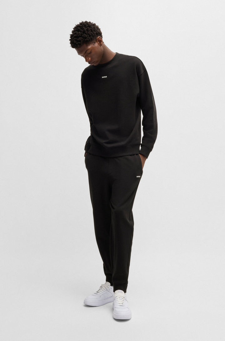 HUGO Sweatshirts Relaxed Fit in Cotton - DAPOCREW 10249110 01-50525892- Concorde Fashion#color_black-001