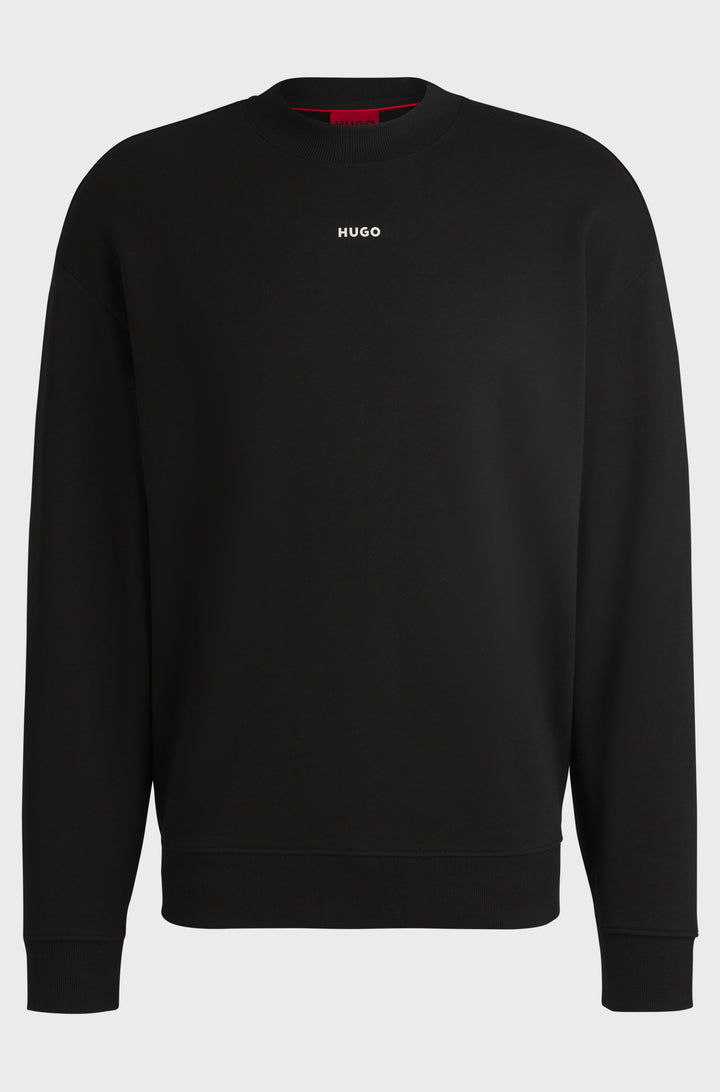 HUGO Sweatshirts Relaxed Fit in Cotton - DAPOCREW 10249110 01-50525892- Concorde Fashion#color_black-001