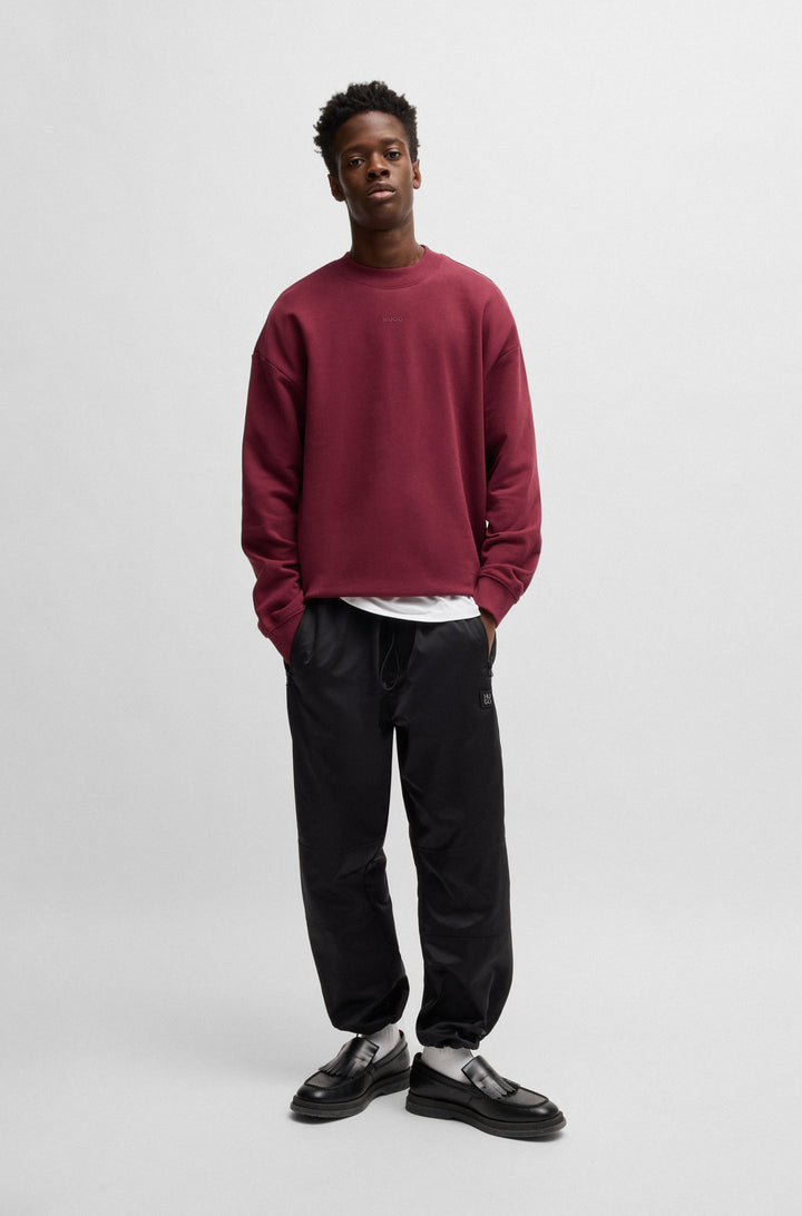 HUGO Sweatshirts Relaxed Fit in Cotton - DAPOCREW 10249110 01-50525892- Concorde Fashion#color_pink-654