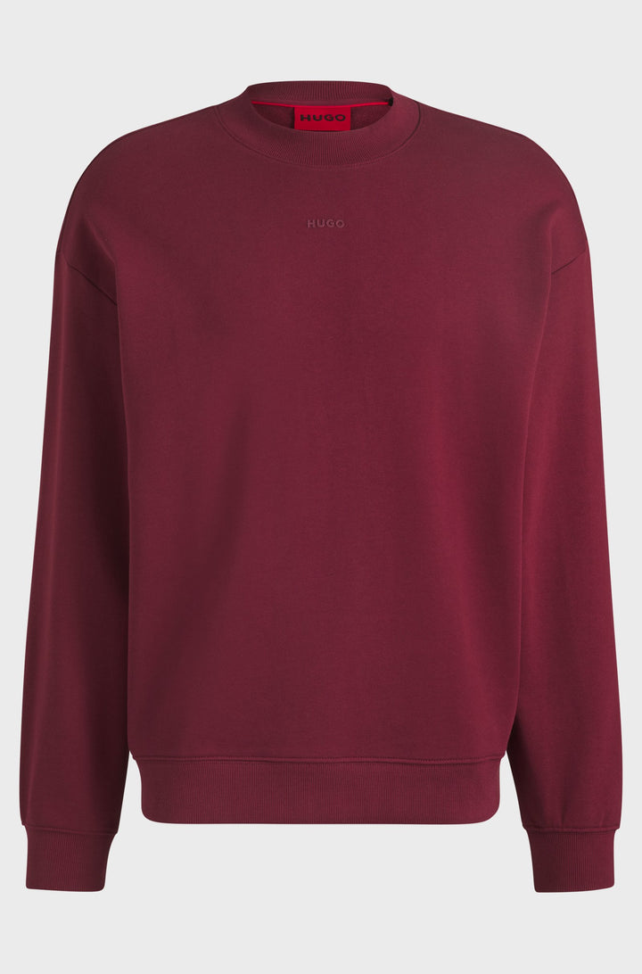 HUGO Sweatshirts Relaxed Fit in Cotton - DAPOCREW 10249110 01-50525892- Concorde Fashion#color_pink-654