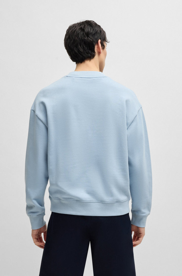 HUGO Sweatshirts Relaxed Fit in Cotton - DAPOCREW 10249110 01-50525892- Concorde Fashion#color_blue-483