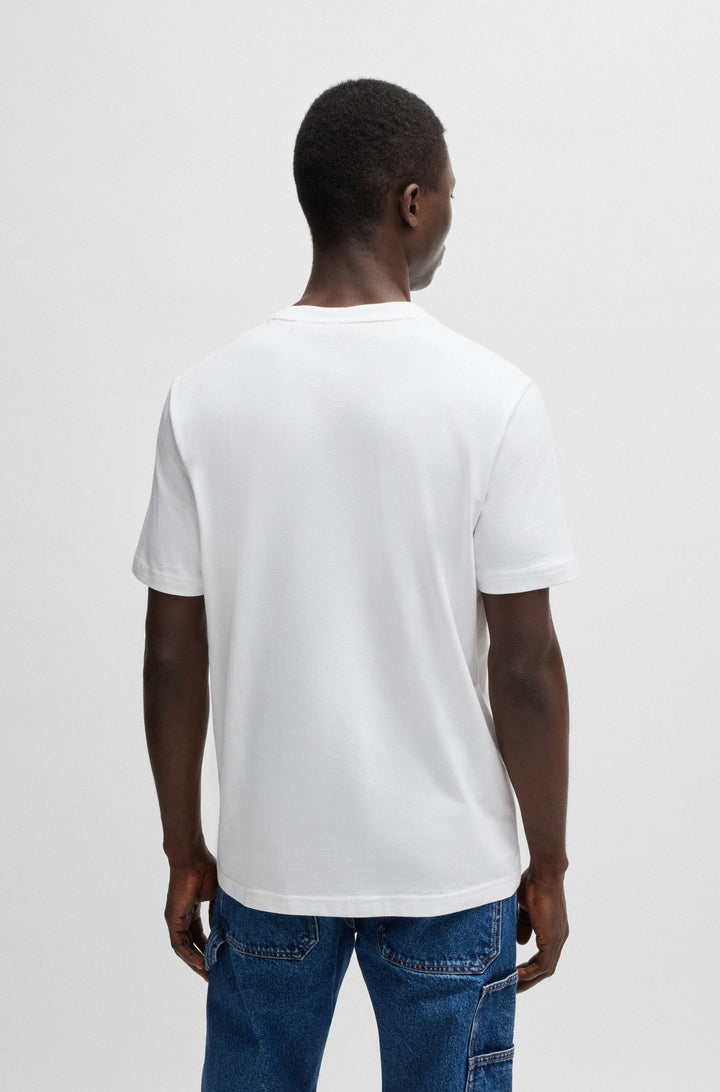 BOSS T-Shirts Regular Fit in Cotton - TE_SPIDERBAT 10249510 01-50534924- Concorde Fashion#color_white-100