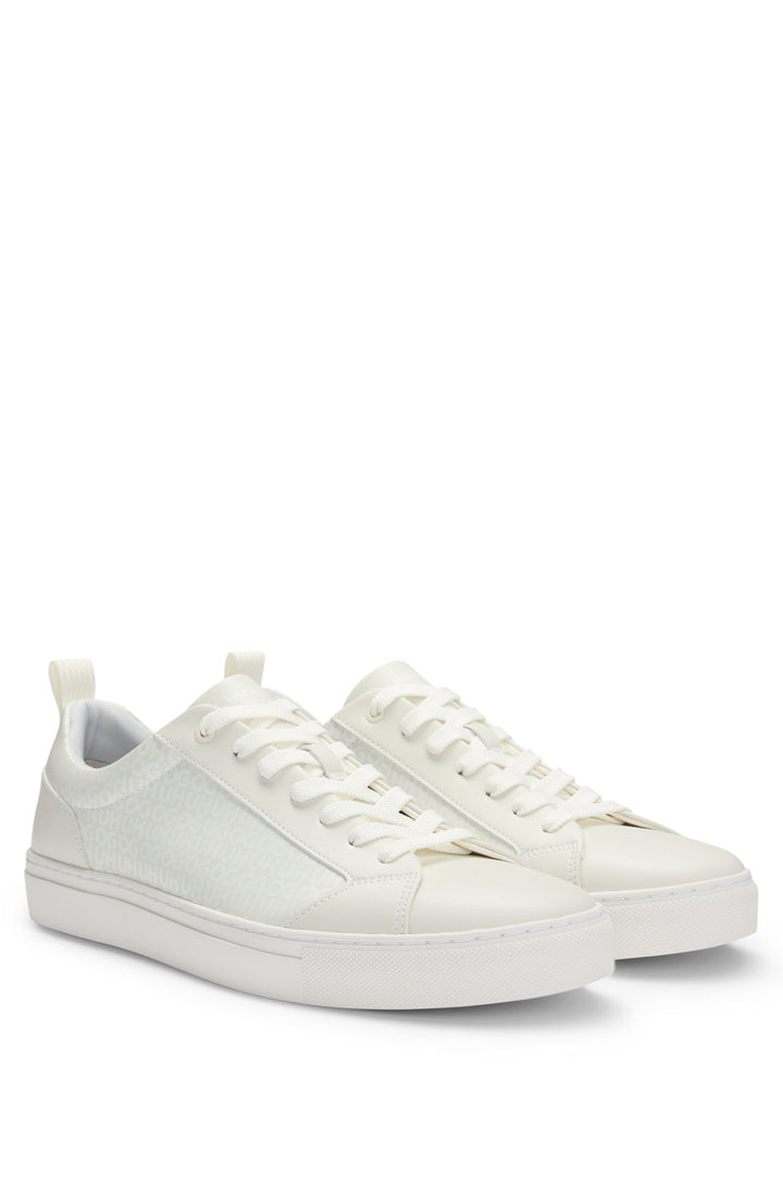 HUGO Casual Shoes  - MORRIE_TENN_MONO_N 50541696- Concorde Fashion#color_white-100