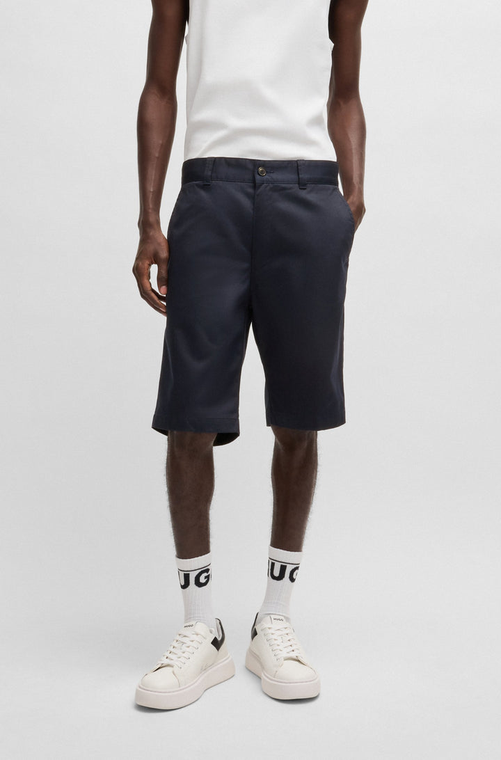 HUGO Shorts Regular Fit in Polyester Mix - DARIK241 10250506 01-50505857- Concorde Fashion#color_navy-405
