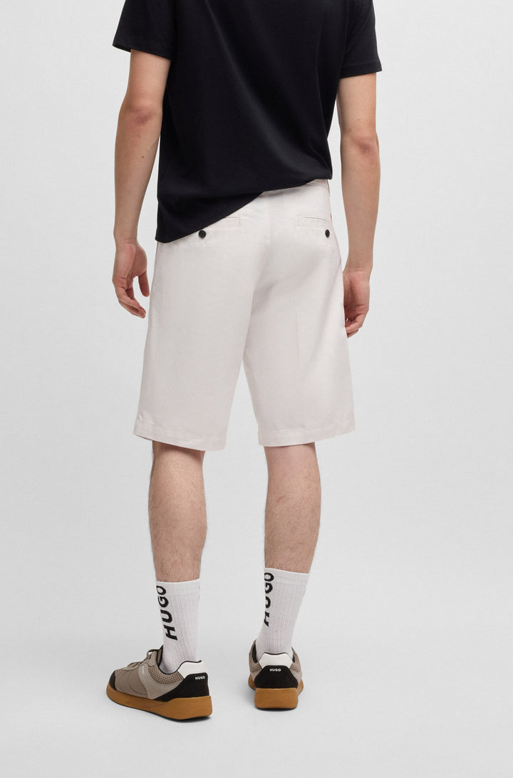 HUGO Shorts Regular Fit in Polyester Mix - DARIK241 10250506 01-50505857- Concorde Fashion#color_white-102