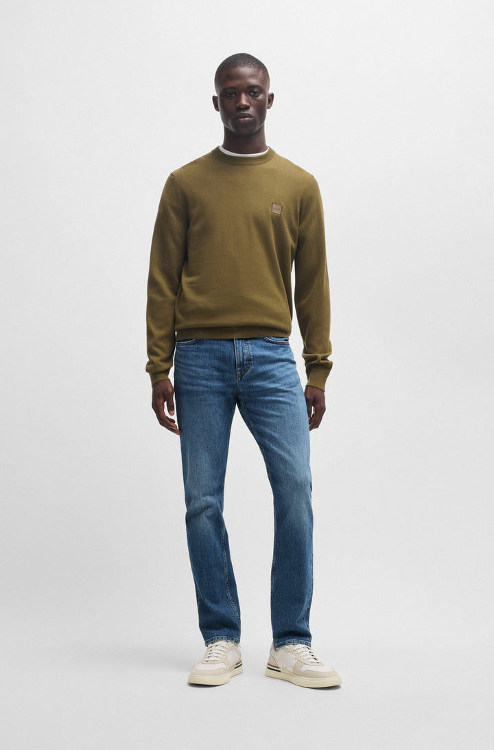 BOSS Jeans Slim Fit in Cotton Mix - DELAWARE BO 10251068 04-50532496- Concorde Fashion#color_blue-432