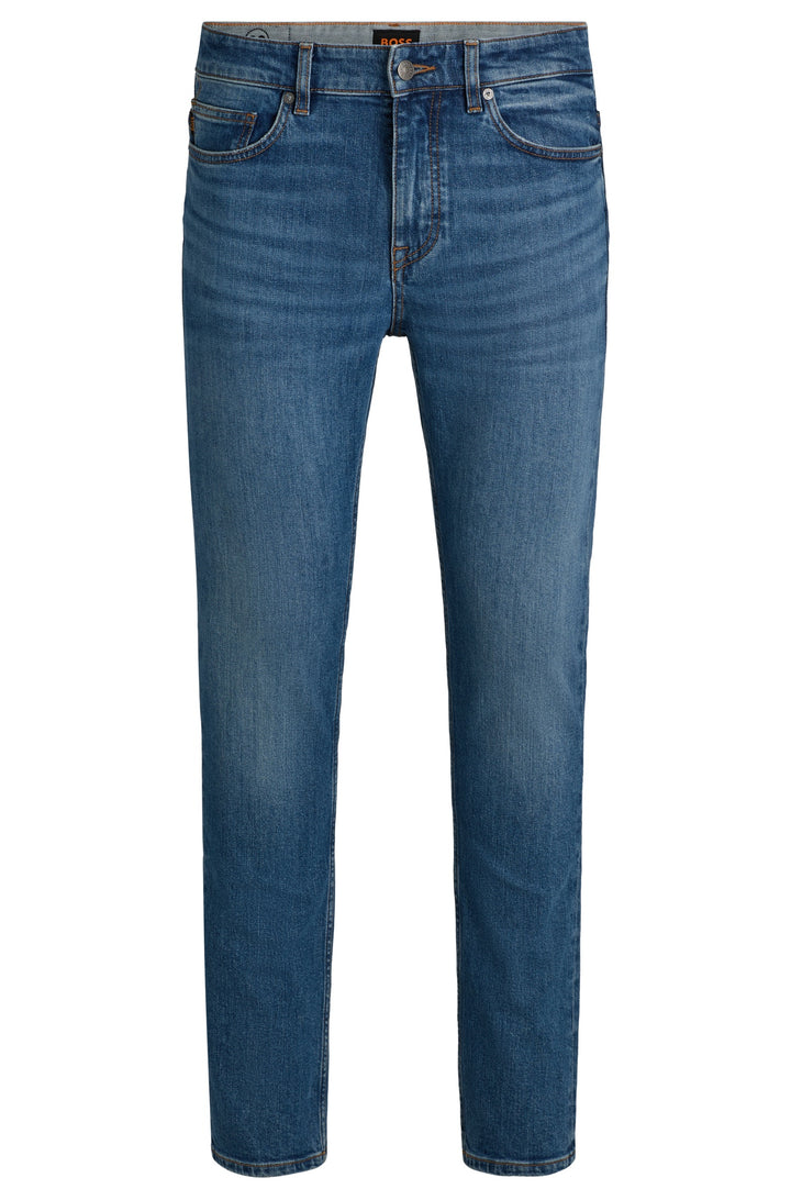 BOSS Jeans Slim Fit in Cotton Mix - DELAWARE BO 10251068 04-50532496- Concorde Fashion#color_blue-432
