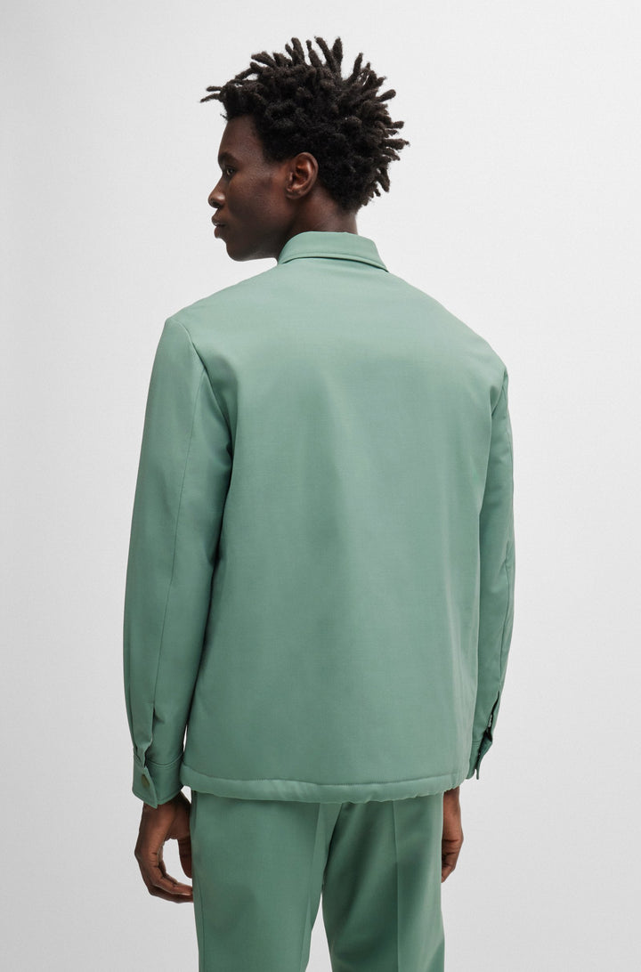 BOSS Blazers Relaxed Fit in Wool Mix - P-CARPER-COACH-P-243 10251187 01-50521571- Concorde Fashion#color_green-373