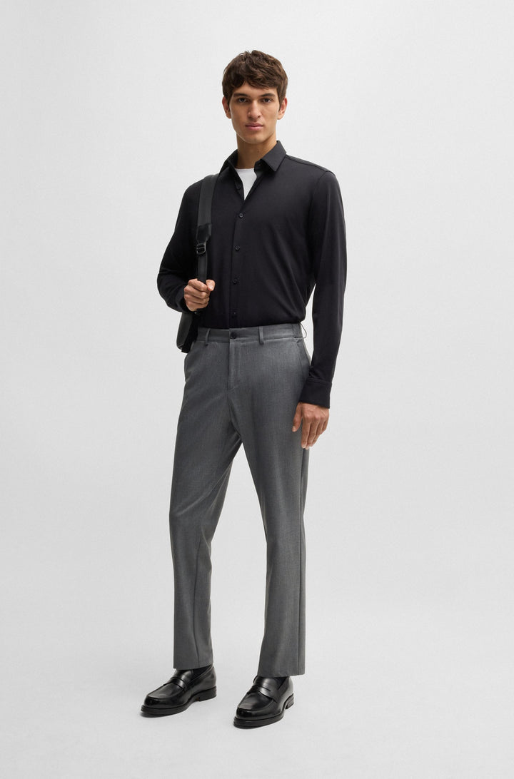 BOSS Trousers  in Polyester Mix - P-GENIUS-EL-243F 10253691 01-50521051- Concorde Fashion#color_grey-030