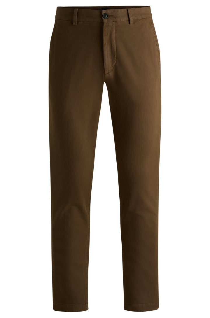 BOSS Trousers Slim Fit in Cotton Mix - P-KAITON 10255114 01-50521257- Concorde Fashion#color_green-361