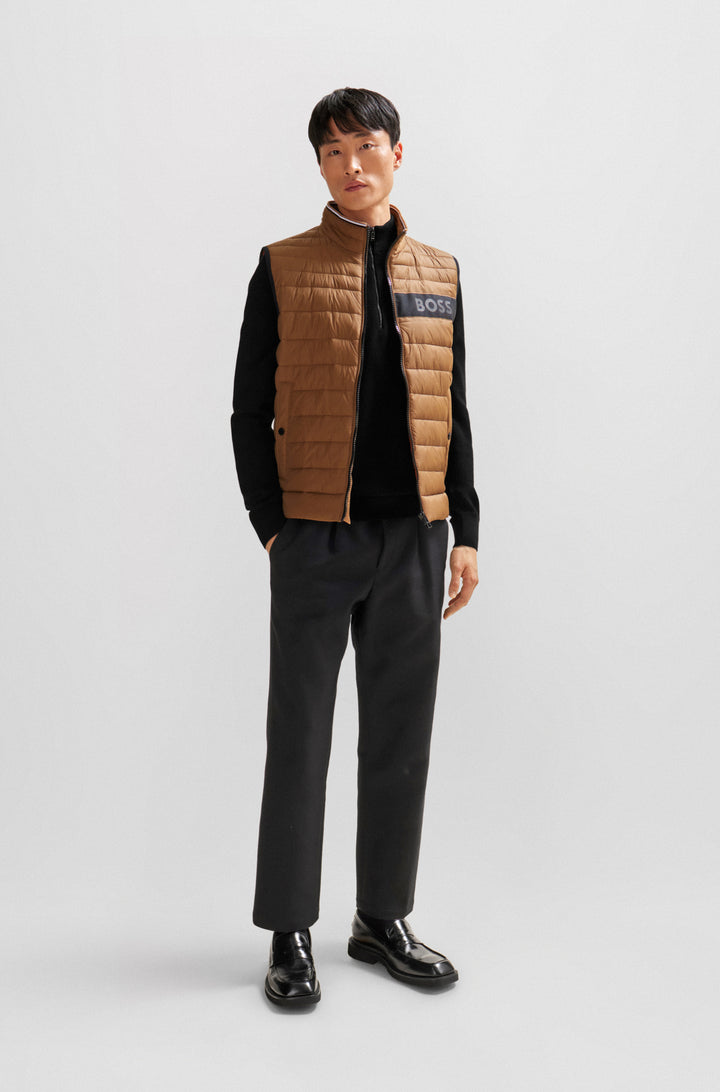 BOSS Sweaters Regular Fit in Cotton - EBRANDO-P 10255179 01-50505997- Concorde Fashion#color_black-001