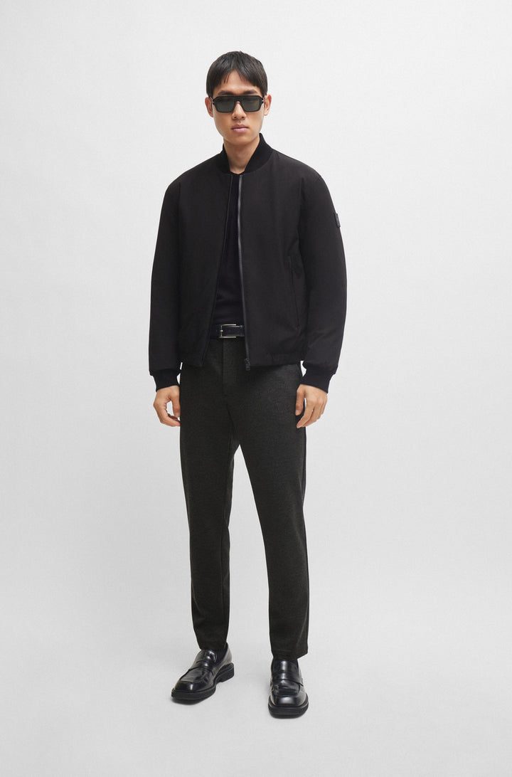 BOSS Sweaters Regular Fit in Cotton - PACELLO-L 10255193 01-50506042- Concorde Fashion#color_black-001