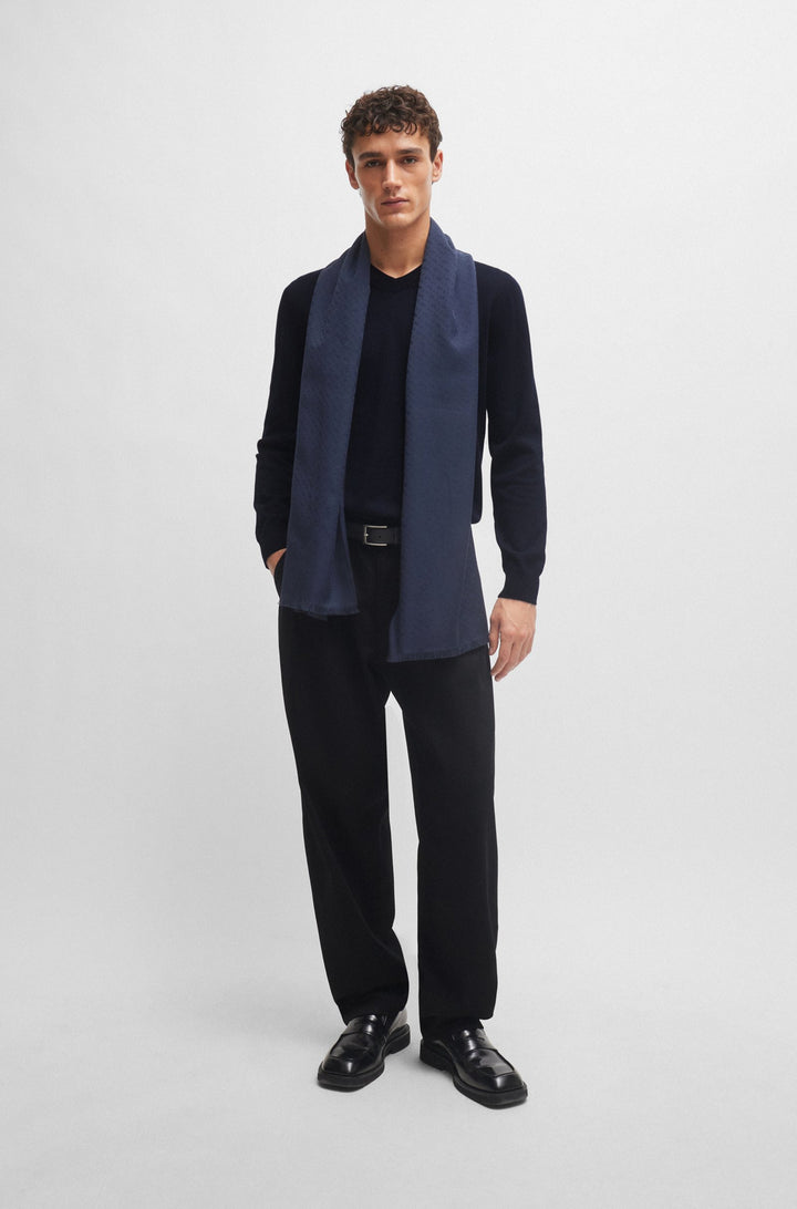 BOSS Sweaters Regular Fit in Cotton - PACELLO-L 10255193 01-50506042- Concorde Fashion#color_navy-404