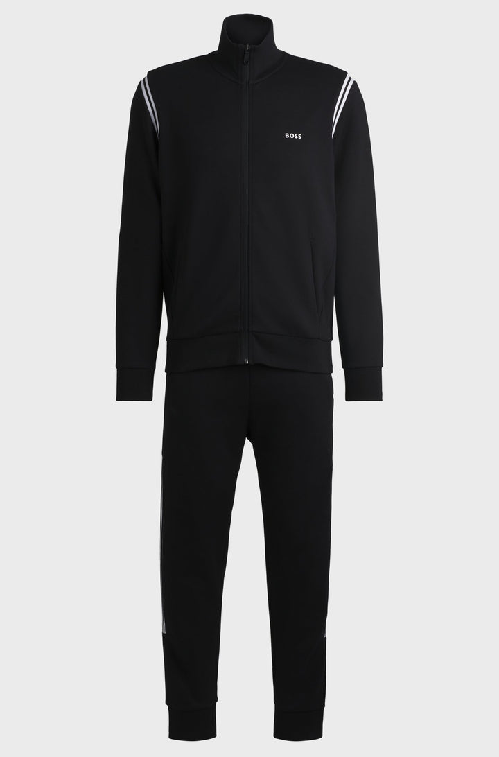 BOSS Tracksuits,Tracksuit Regular Fit in Cotton Mix - TRACKSUIT SET 10256713 01-50533738- Concorde Fashion#color_black-002