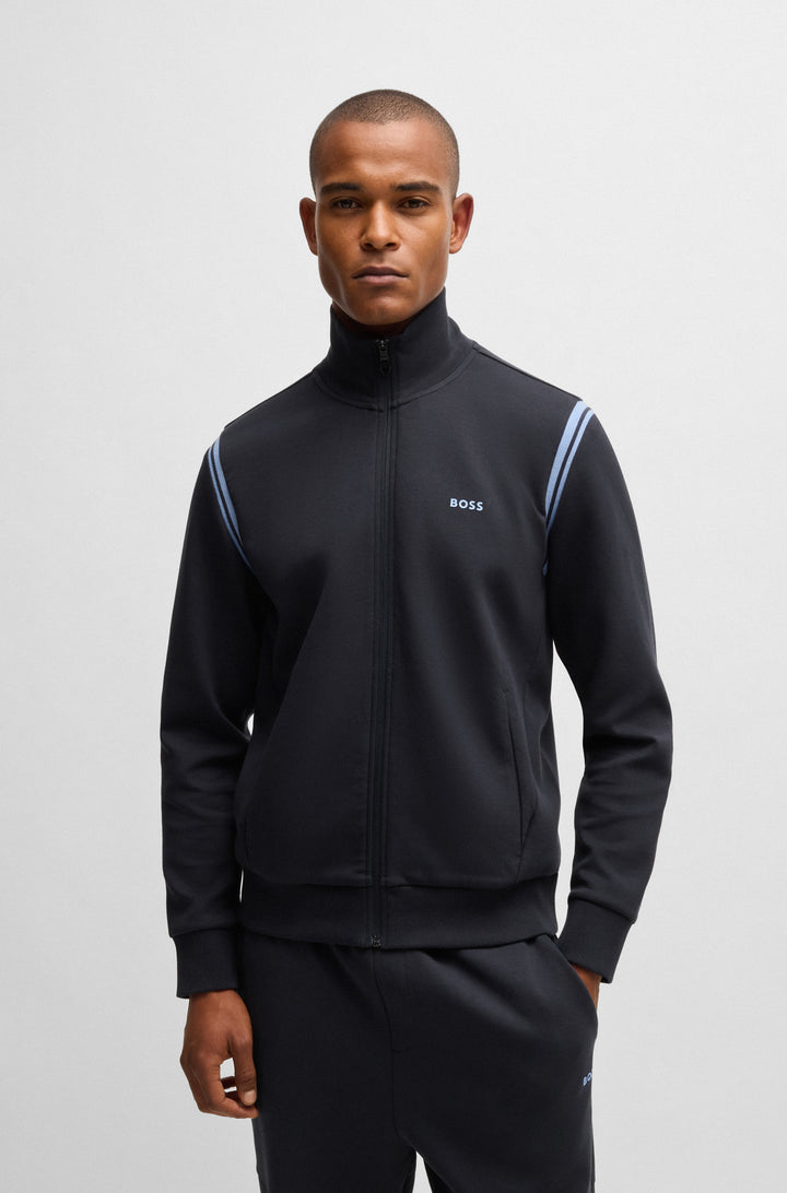 BOSS Tracksuits,Tracksuit Regular Fit in Cotton Mix - TRACKSUIT SET 10256713 01-50533738- Concorde Fashion#color_navy-402