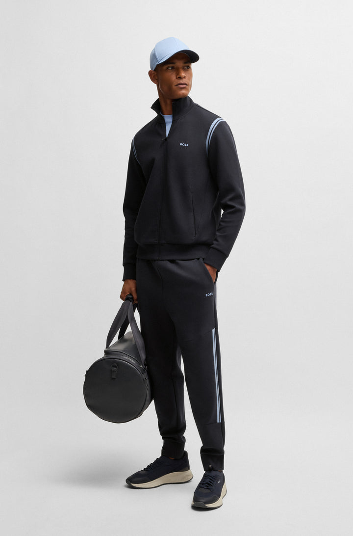 BOSS Tracksuits,Tracksuit Regular Fit in Cotton Mix - TRACKSUIT SET 10256713 01-50533738- Concorde Fashion#color_navy-402