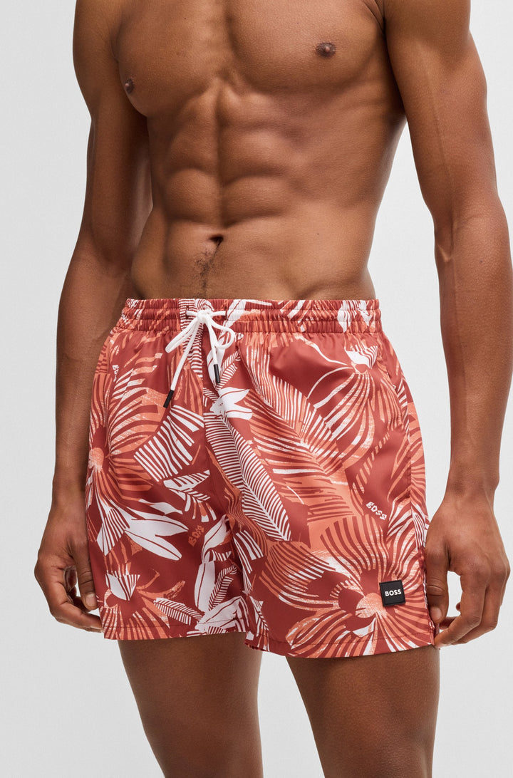 BOSS  Shorts in Polyester - PIRANHA 10257165 01-50508844- Concorde Fashion#color_orange-823