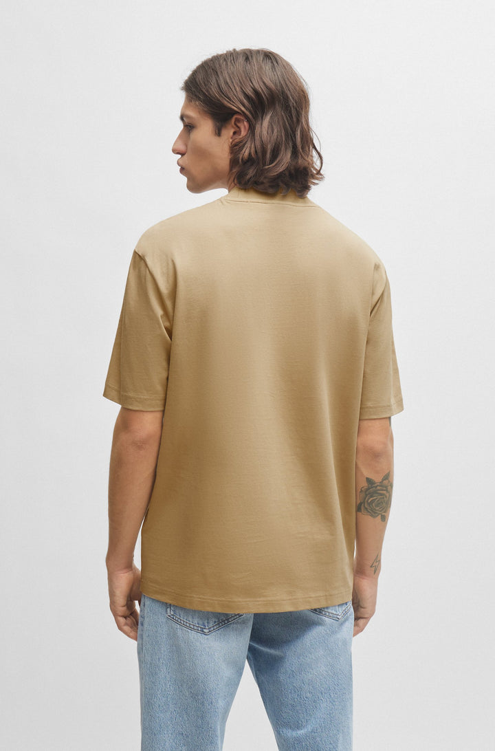 HUGO BLUE Regular Fit T-Shirts in Cotton - NIEROS 10257318 01-50509991- Concorde Fashion#color_beige-269