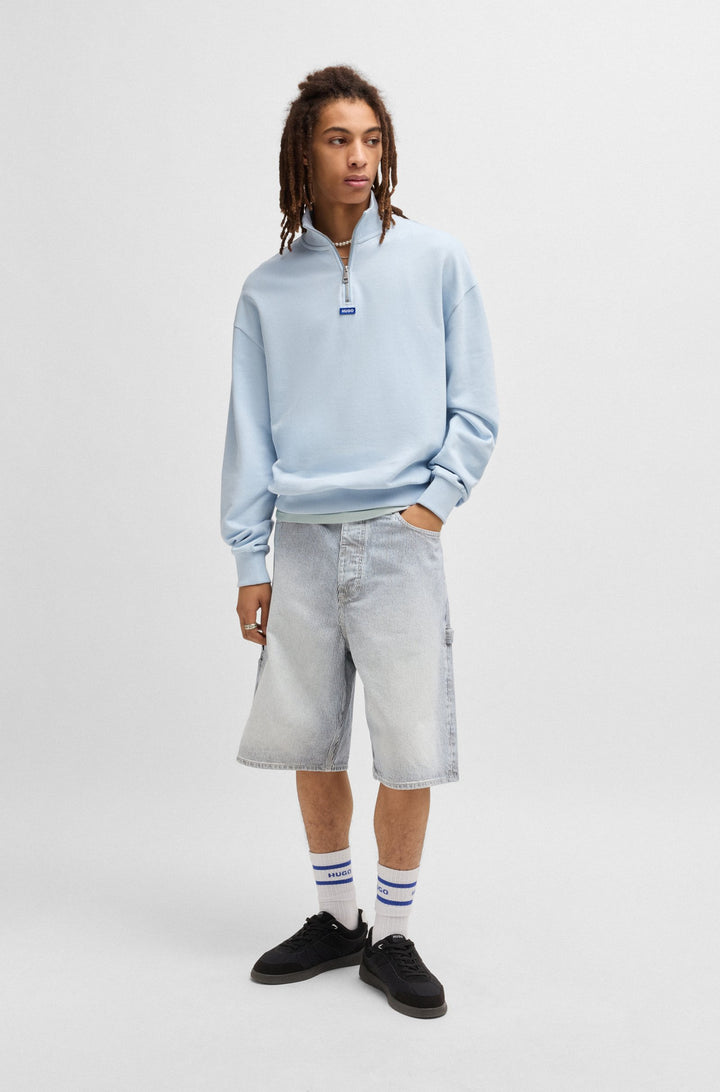 HUGO BLUE Regular Fit T-Shirts in Cotton - NIEROS 10257318 01-50509991- Concorde Fashion#color_blue-487