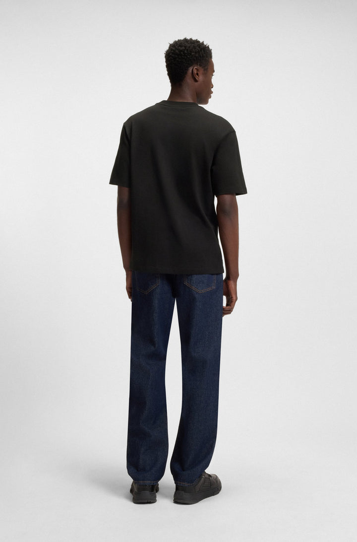 HUGO T-Shirts Regular Fit in Cotton - NILEY 10257318 01-50519984- Concorde Fashion#color_black-002