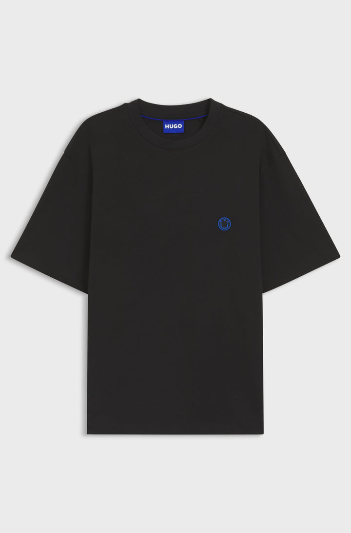 HUGO T-Shirts Regular Fit in Cotton - NILEY 10257318 01-50519984- Concorde Fashion#color_black-002