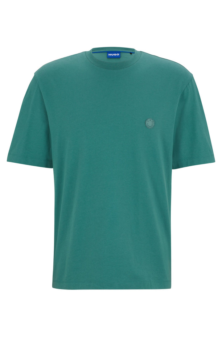 HUGO T-Shirts Regular Fit in Cotton - NILEY 10257318 01-50519984- Concorde Fashion#color_green-313