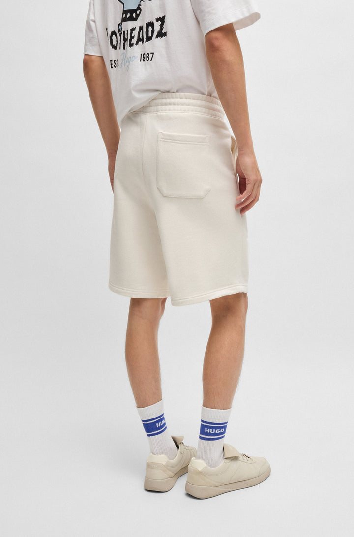 HUGO BLUE Loose Fit Shorts in Cotton - NOMARIO 10257685 01-50510728- Concorde Fashion#color_white-124