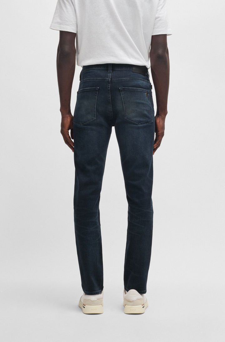 BOSS Jeans Slim Fit in Cotton Mix - DELAWARE BO 10258236 04-50534556- Concorde Fashion#color_navy-402