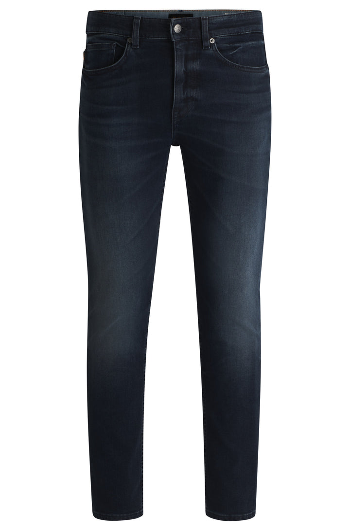 BOSS Jeans Slim Fit in Cotton Mix - DELAWARE BO 10258236 04-50534556- Concorde Fashion#color_navy-402