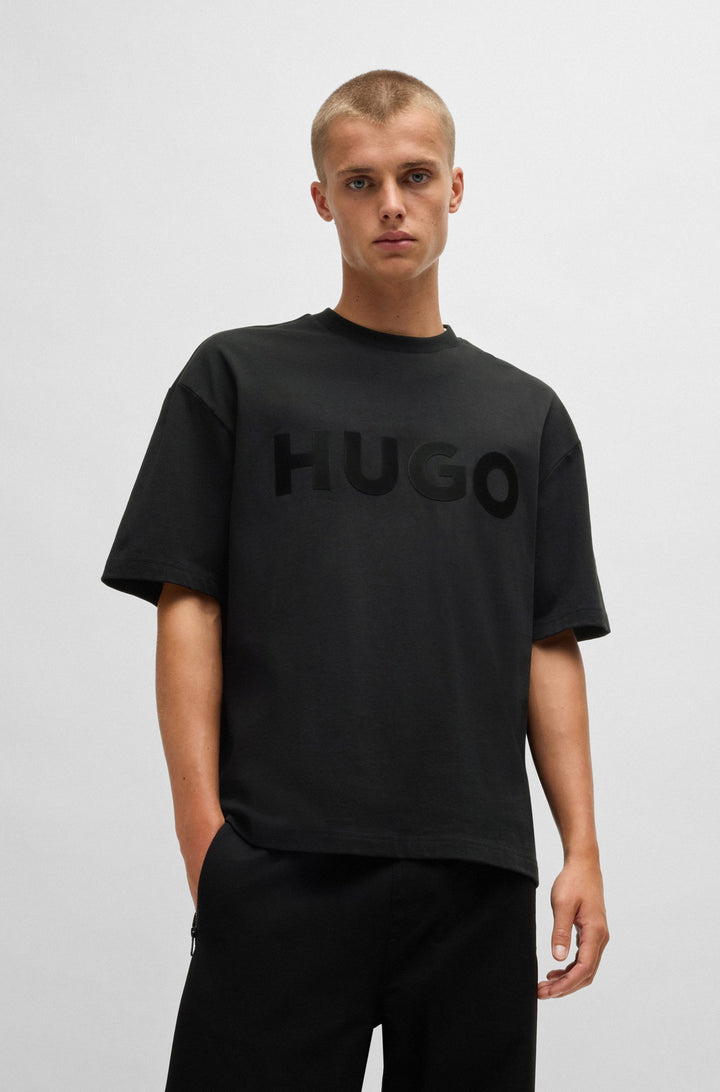 HUGO T-Shirts Oversize Fit in Cotton - DINKEE 10259511 01-50525765- Concorde Fashion#color_black-001