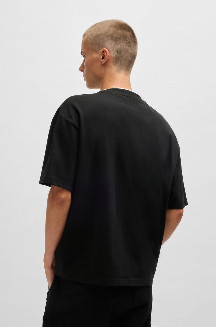 HUGO T-Shirts Oversize Fit in Cotton - DINKEE 10259511 01-50525765- Concorde Fashion#color_black-001