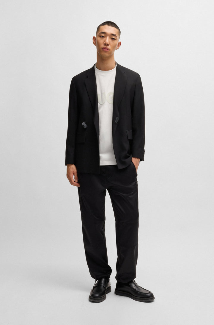 HUGO T-Shirts Oversize Fit in Cotton - DINKEE 10259511 01-50525765- Concorde Fashion#color_white-101