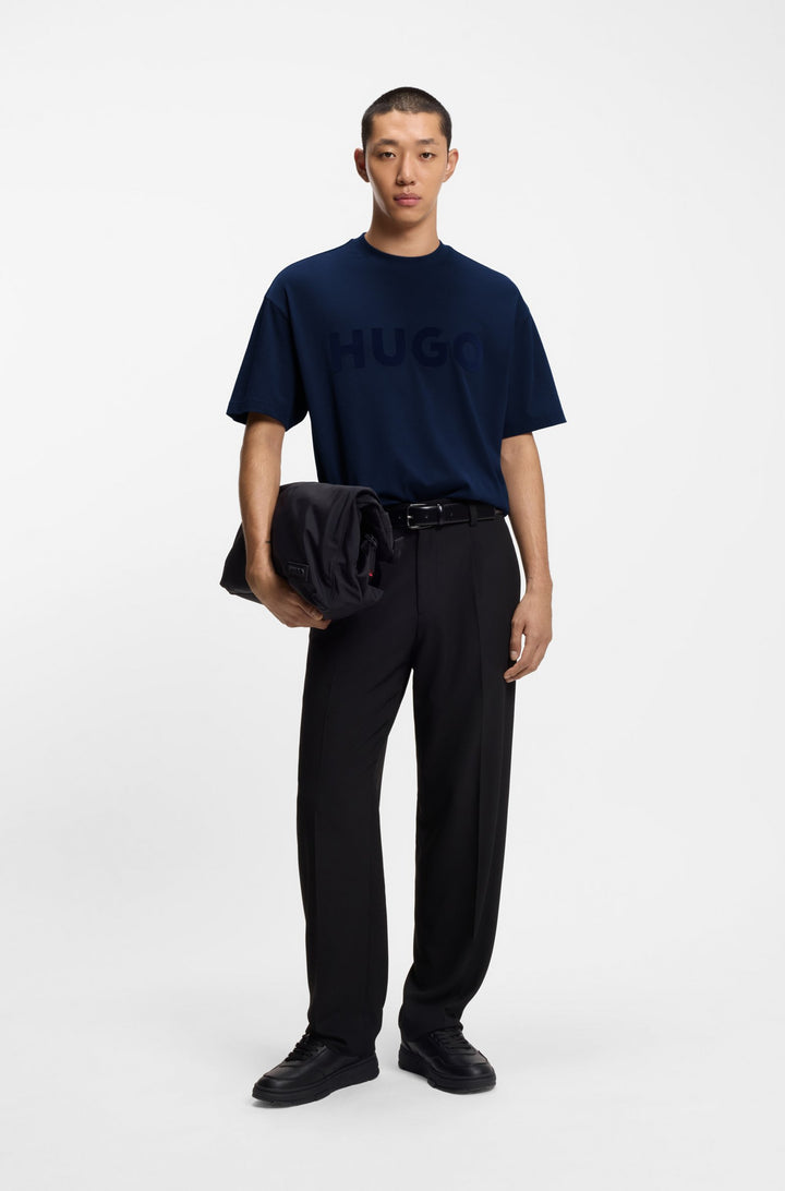 HUGO T-Shirts Oversize Fit in Cotton - DINKEE 10259511 01-50525765- Concorde Fashion#color_navy-418