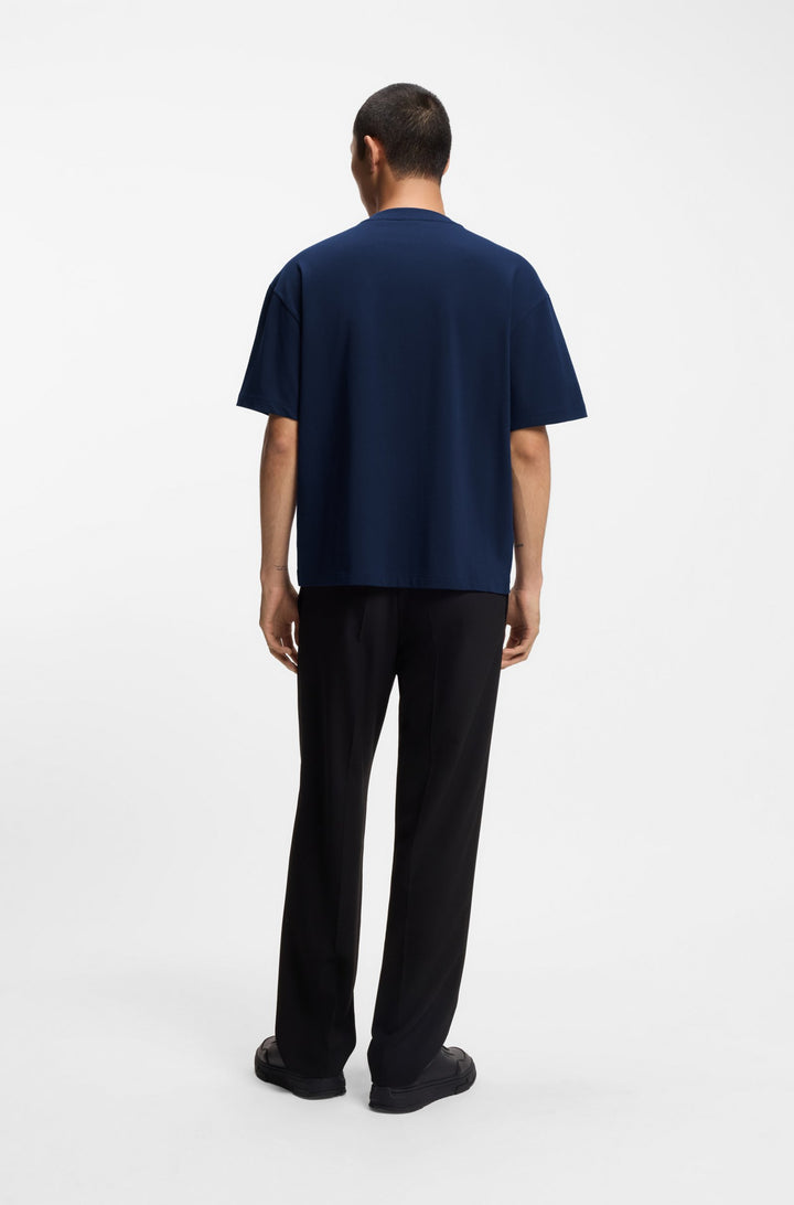 HUGO T-Shirts Oversize Fit in Cotton - DINKEE 10259511 01-50525765- Concorde Fashion#color_navy-418