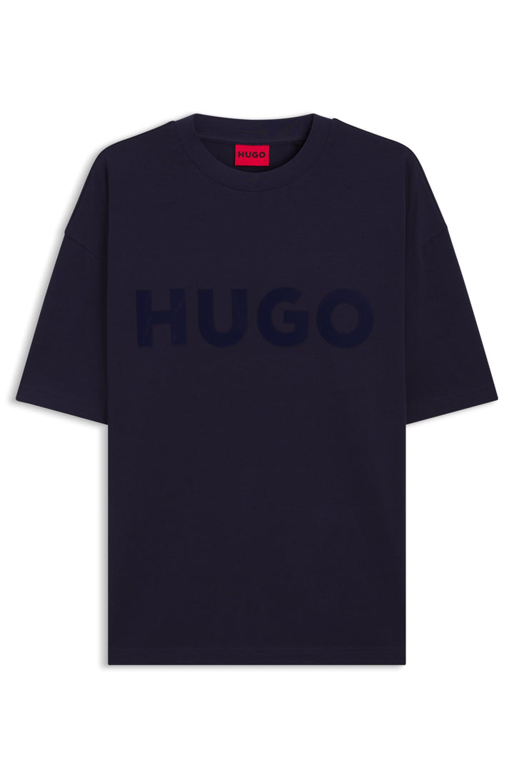 HUGO T-Shirts Oversize Fit in Cotton - DINKEE 10259511 01-50525765- Concorde Fashion#color_navy-418