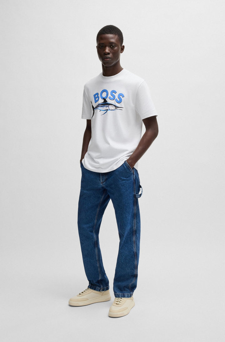 BOSS T-Shirts Regular Fit - TE_BOSSFISH 50539196- Concorde Fashion#color_white-101