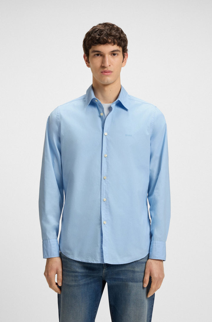 BOSS Casual Shirts Regular Fit in Cotton - RELEGANT_6_M 10260284 01-50518304- Concorde Fashion#color_blue-460