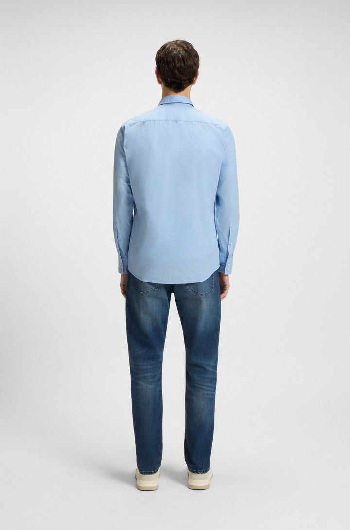 BOSS Casual Shirts Regular Fit in Cotton - RELEGANT_6_M 10260284 01-50518304- Concorde Fashion#color_blue-460