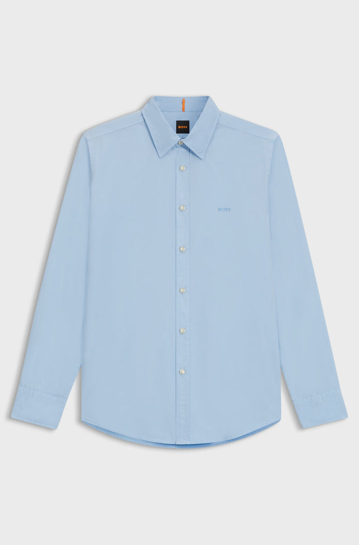 BOSS Casual Shirts Regular Fit in Cotton - RELEGANT_6_M 10260284 01-50518304- Concorde Fashion#color_blue-460