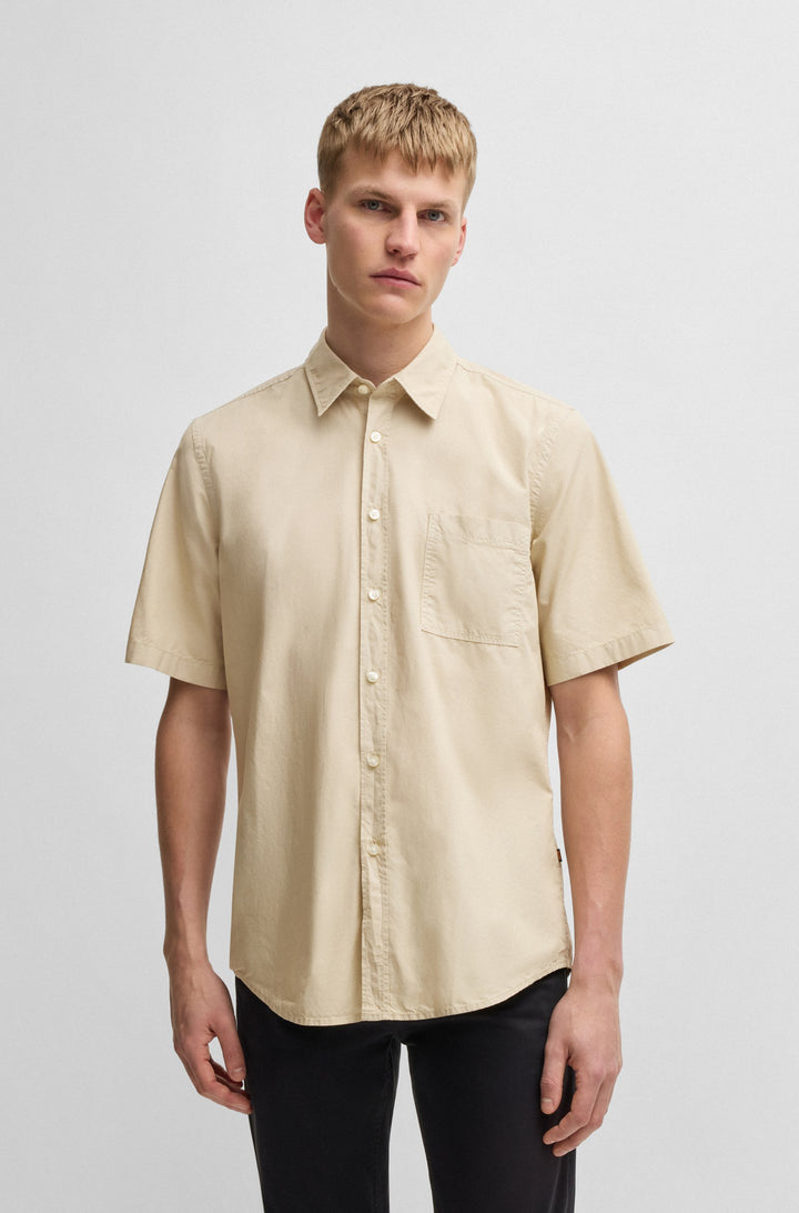 BOSS Casual Shirts Regular Fit - RELEGANT_6-SHORT_M 50537331- Concorde Fashion#color_beige-271