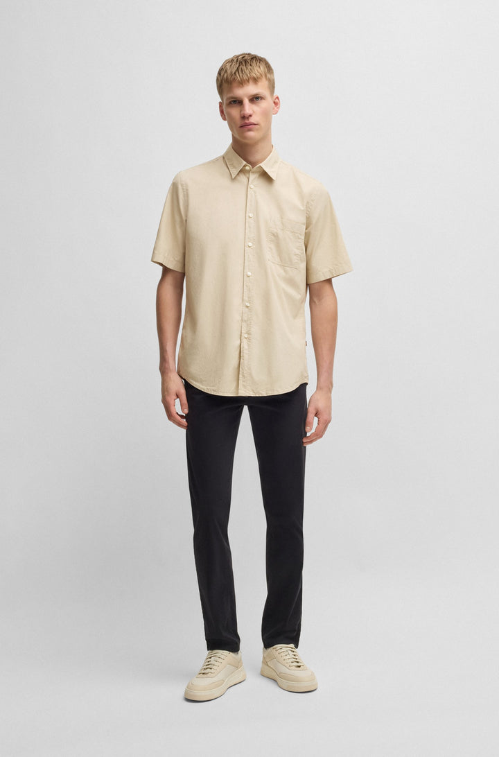 BOSS Casual Shirts Regular Fit - RELEGANT_6-SHORT_M 50537331- Concorde Fashion#color_beige-271