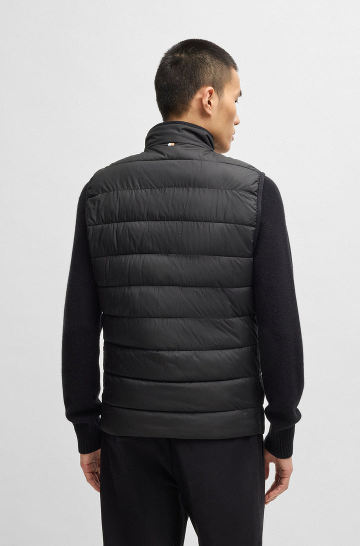 BOSS Vests Regular Fit in Polyester - H-CENITO 10260482 01-50518375- Concorde Fashion#color_black-001