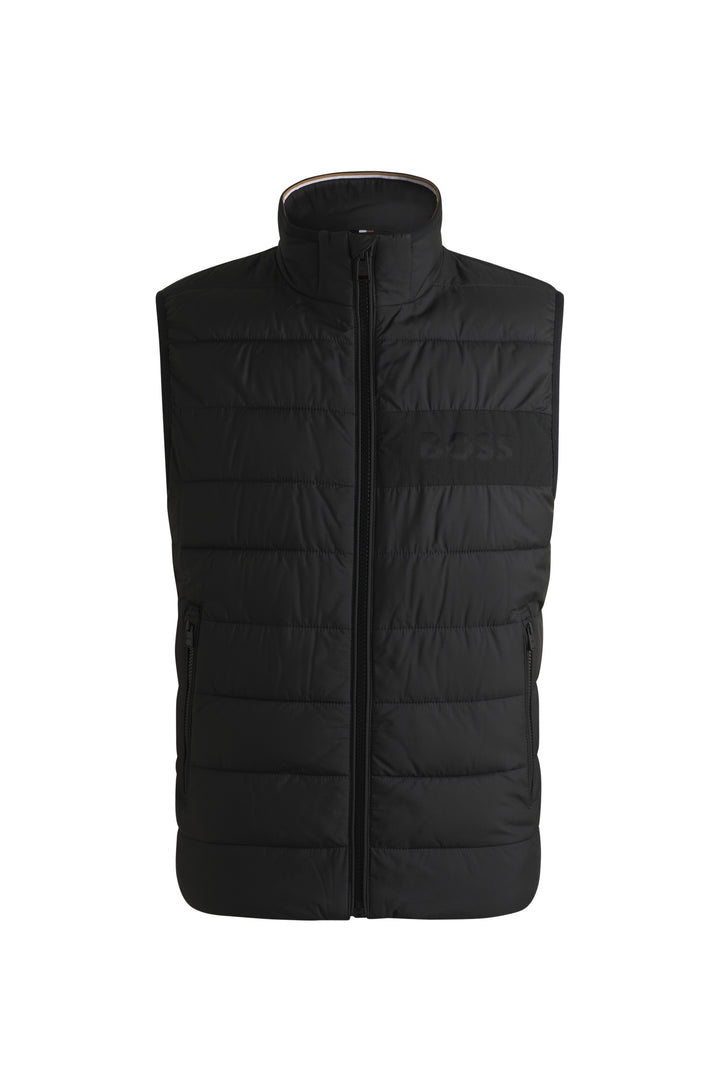 BOSS Vests Regular Fit in Polyester - H-CENITO 10260482 01-50518375- Concorde Fashion#color_black-001