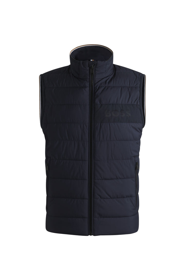 BOSS Vests Regular Fit in Polyester - H-CENITO 10260482 01-50518375- Concorde Fashion#color_navy-404