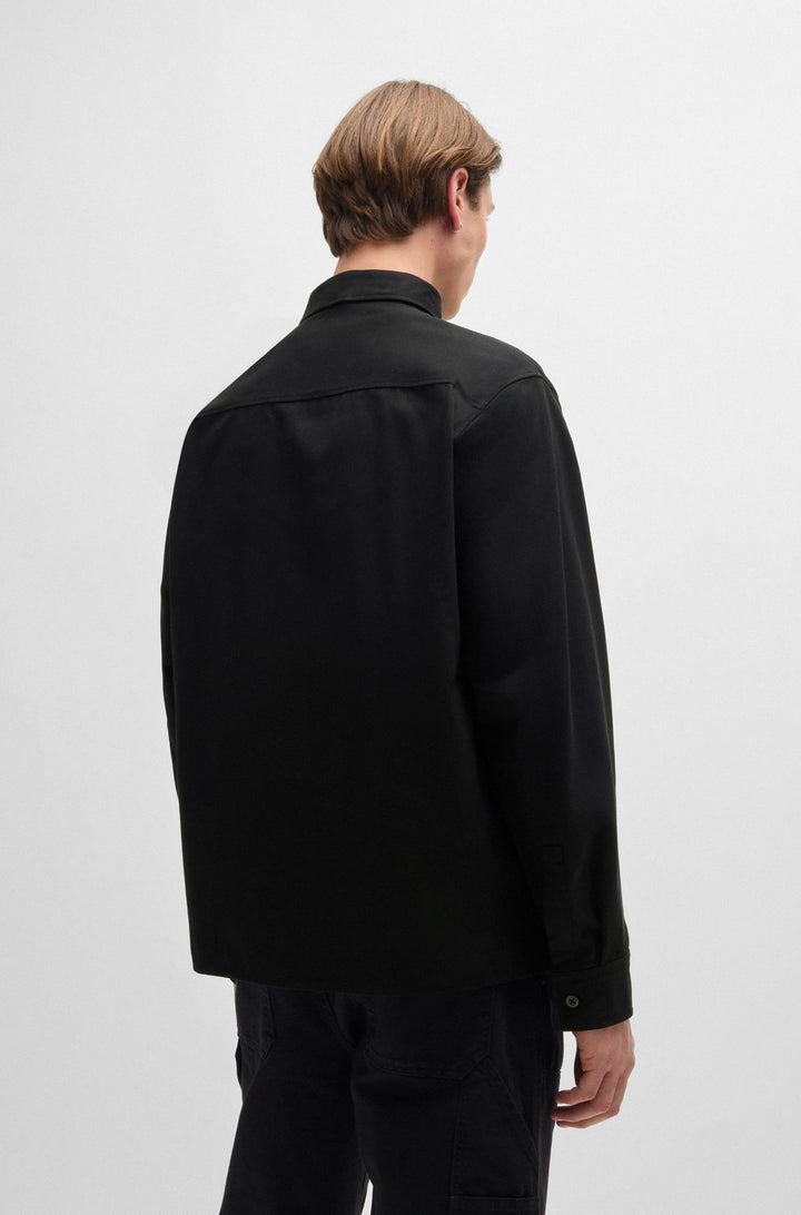 HUGO Casual Shirts Oversize Fit in Cotton - EKYNONE 10260730 01-50520001- Concorde Fashion#color_black-001