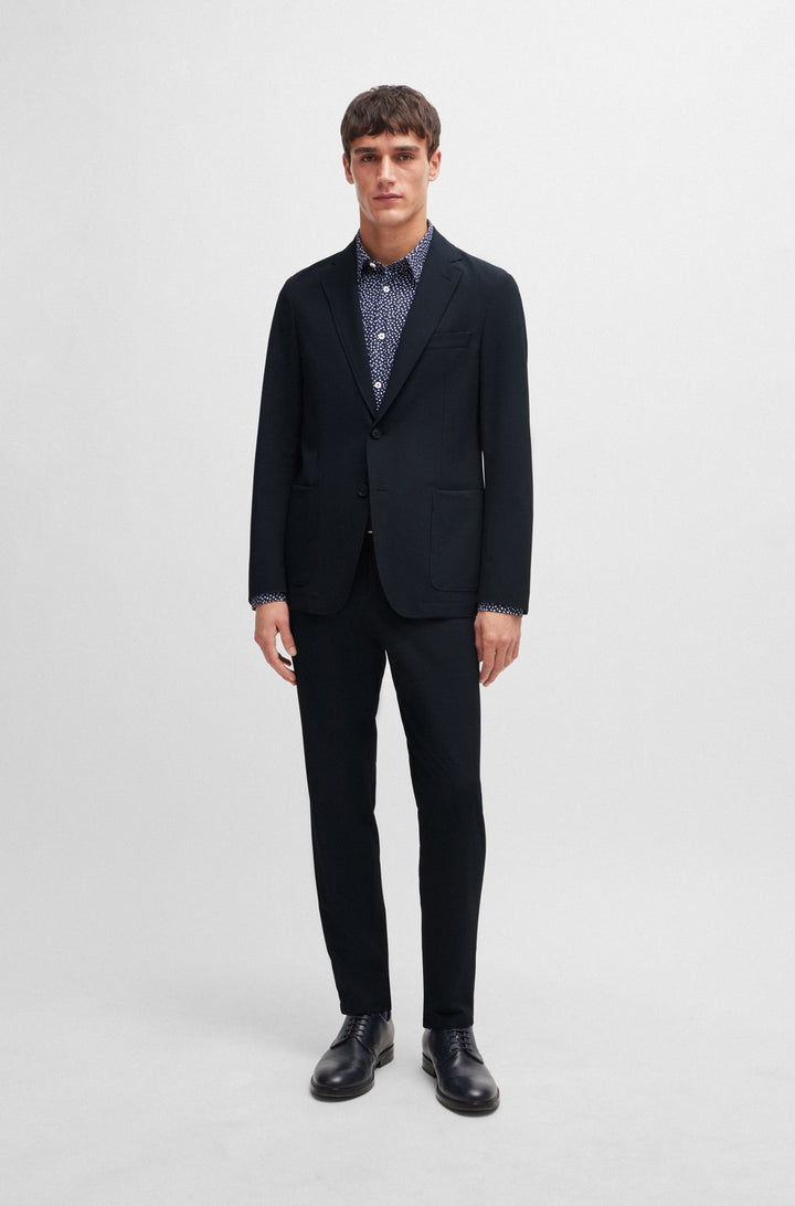 BOSS Blazers Slim Fit in Polyester Mix - P-HANRY-WG-PK-243F 10261380 01-50521592- Concorde Fashion#color_navy-404