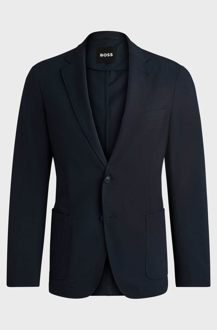 BOSS Blazers Slim Fit in Polyester Mix - P-HANRY-WG-PK-243F 10261380 01-50521592- Concorde Fashion#color_navy-404